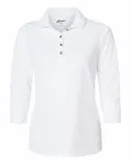 Women's Lady Palm Three-Quarter Sleeve Polo WHITE