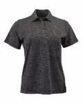 Women's Dakota Striated Heather Polo Black Heather