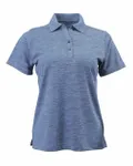 Women's Dakota Striated Heather Polo Peri Blue Heather