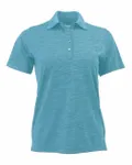 Women's Dakota Striated Heather Polo Turquoise Heather