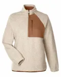 Women's Aura Sweater Fleece Quarter-Zip Pullover Oatmeal Heather/ Teak