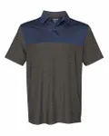 Men's Colorblocked Space-Dyed Polo Asphalt/ Navy