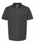 Men's 50/50 Sport Pique Polo Heather Charcoal