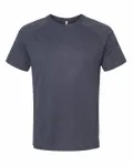 Bella + Canvas Men's Heather CVC Raglan T-Shirt Heather Navy