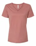 Bella + Canvas Ladies' Relaxed Triblend V-Neck T-Shirt Mauve Triblend