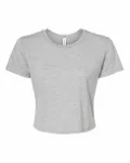 Bella + Canvas Ladies' Flowy Cropped T-Shirt Athletic Heather