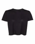 Bella + Canvas Ladies' Flowy Cropped T-Shirt BLACK