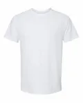 Bella + Canvas Men's Heather CVC Raglan T-Shirt Solid White Blend