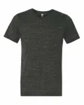 Bella + Canvas Unisex Poly-Cotton Short-Sleeve T-Shirt Charcoal Marble