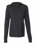 Bella + Canvas Unisex Jersey Long-Sleeve Hoodie Charcoal Black Triblend