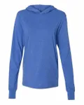 Bella + Canvas Unisex Jersey Long-Sleeve Hoodie Heather True Royal
