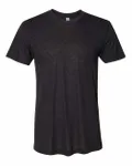 American Apparel Unisex Triblend Short-Sleeve Track T-Shirt Tri-Black