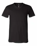 Bella + Canvas Unisex Jersey Short-Sleeve V-Neck T-Shirt BLACK