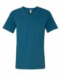 Bella + Canvas Unisex Jersey Short-Sleeve V-Neck T-Shirt Deep Teal