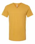 Bella + Canvas Unisex Jersey Short-Sleeve V-Neck T-Shirt Mustard
