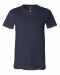 Bella + Canvas Unisex Jersey Short-Sleeve V-Neck T-Shirt Navy