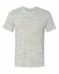 Bella + Canvas Unisex Poly-Cotton Short-Sleeve T-Shirt White Marble