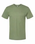 American Apparel Unisex Triblend Short-Sleeve Track T-Shirt Tri-Olive