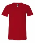 Bella + Canvas Unisex Jersey Short-Sleeve V-Neck T-Shirt RED