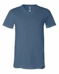 Bella + Canvas Unisex Jersey Short-Sleeve V-Neck T-Shirt STEEL BLUE
