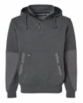 Dri Duck Men's Mission Quarter-Zip DARK OXFORD