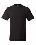 Hanes Adult Beefy-T with Pocket BLACK