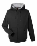 Harriton Men's ClimaBloc Lined Heavyweight Hooded Sweatshirt BLACK