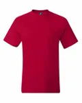 Hanes Adult Beefy-T with Pocket Deep Red