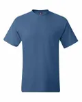 Hanes Adult Beefy-T with Pocket Denim Blue