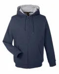 Harriton Men's ClimaBloc Lined Heavyweight Hooded Sweatshirt DARK NAVY