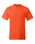 Hanes Adult Beefy-T with Pocket Orange