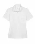CORE365 Ladies' Origin Performance Piqu Polo with Pocket WHITE