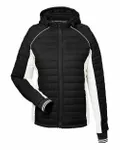 Nautica Ladies' Nautical Mile Puffer Packable Jacket Black/ Antique White