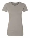 Next Level Apparel Ladies' CVC T-Shirt Stone Grey