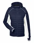 Nautica Ladies' Nautical Mile Puffer Packable Jacket Navy/ Antique White