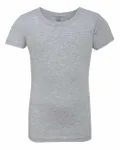 Next Level Apparel Youth Girls Princess T-Shirt Heather Grey