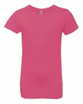 Next Level Apparel Youth Girls Princess T-Shirt Hot Pink