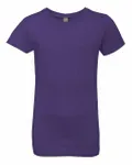 Next Level Apparel Youth Girls Princess T-Shirt Purple Rush