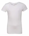 Next Level Apparel Youth Girls Princess T-Shirt WHITE