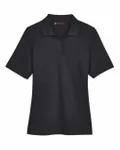 Harriton Ladies' Advantage Snag Protection Plus Polo BLACK