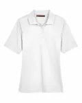 Harriton Ladies' Advantage Snag Protection Plus Polo WHITE