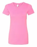 Next Level Apparel Ladies' CVC T-Shirt Hot Pink