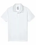 UltraClub Youth Cool & Dry Mesh PiquPolo WHITE