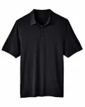 North End Men's JAQ Snap-Up Stretch Performance Polo BLACK