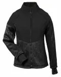 Spyder Ladies' Passage Sweater Jacket Black Powder/ Black