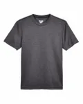 Team 365 Youth Sonic Heather Performance T-Shirt Dark Grey Heather