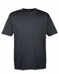 UltraClub Men's Cool & Dry Sport Performance InterlockT-Shirt BLACK