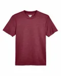Team 365 Youth Sonic Heather Performance T-Shirt Sport Maroon Heather
