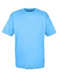 UltraClub Men's Cool & Dry Sport Performance InterlockT-Shirt Columbia Blue