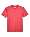 Team 365 Youth Sonic Heather Performance T-Shirt Sport Red Heather